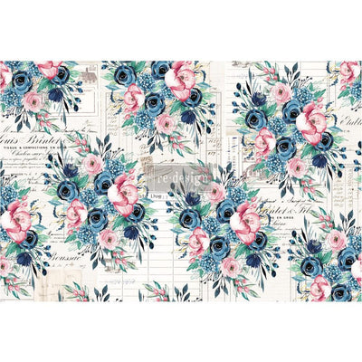 Decoupage Tissue Paper | Redesign With Prima | PAULETTE | 19" X 30" - Vintage Attic Sevenoaks