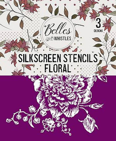 'Floral' | Silk Screen Stencils | 8" X 10" | 3 Designs - Vintage Attic Sevenoaks