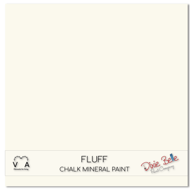 Fluff | Soft White | Chalk Mineral Paint | Dixie Belle Paint | 118ml, 236ml, 473ml, 946ml - Vintage Attic Sevenoaks