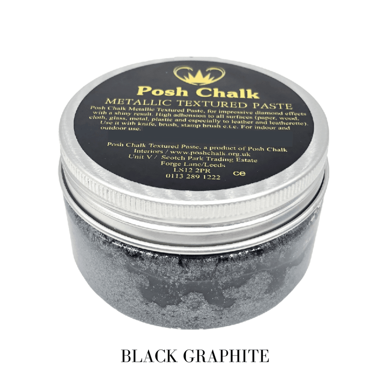 Posh Chalk Paint Textured Pastes - BLACK GRAPHITE - Vintage Attic Sevenoaks