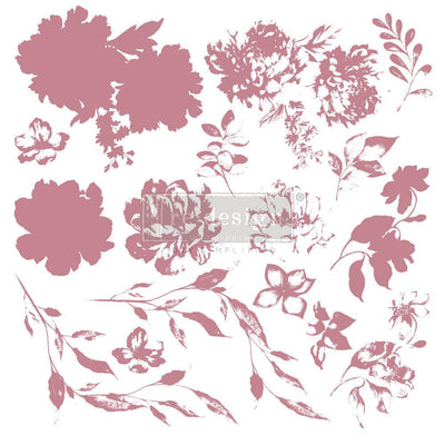 'Sweet Blossom' Clear Decor Stamp | Redesign With Prima | 12" X 12" - Vintage Attic Sevenoaks