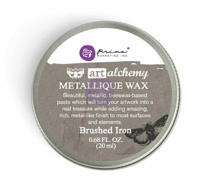 Wax | Metallique Wax | Art Alchemy | BRUSHED IRON | 20ml - Vintage Attic Sevenoaks