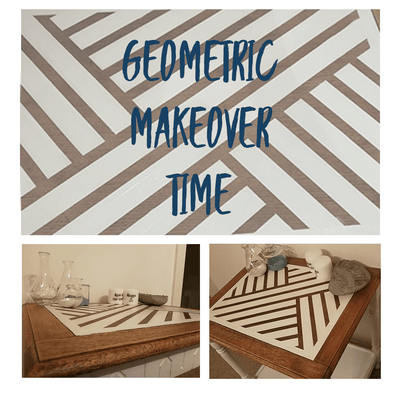 Tape Transformation - Fusion Side Table Makeover