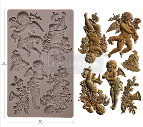 ANGELIC FLORAL NOEL | Moulds | Redesign With Prima | 5" X 8"
