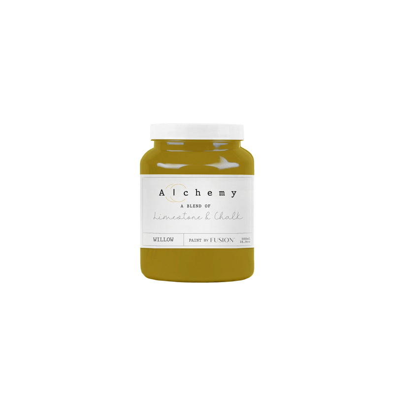 Willow is a seamless blend of mustard and chartreuse, offering a sophisticated, natural vibe. This distinctive hue evokes the image of willow branches swaying in the breeze, bathed in dappled sunlight.