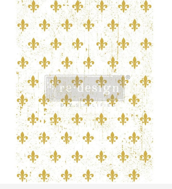 FLEUR DE LIS EN OR by Prima Redesign
Gold foil transfer