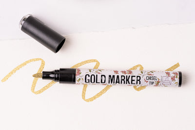 GOLD GILDING MARKER | Finishing Products

Dixie Belle Products | Pen

Bring a metallic luster to your piece with the Gilding Pen. Use this product on ornate carvings to enhance texture or detail with a metal-like flare.

Add a touch of beauty, shimmer and sheen to your painted projects.