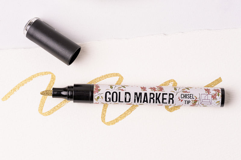 GOLD GILDING MARKER | Finishing Products

Dixie Belle Products | Pen

Bring a metallic luster to your piece with the Gilding Pen. Use this product on ornate carvings to enhance texture or detail with a metal-like flare.

Add a touch of beauty, shimmer and sheen to your painted projects.