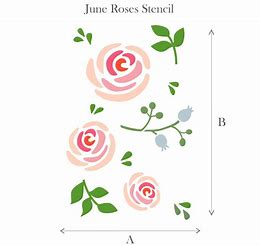 JUNE ROSES | Stencils | Dala Muse | A5
