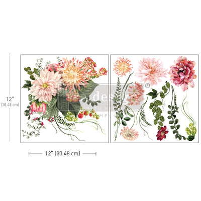 My Favourite Dahlia Maxi Decor Furniture Transfers by redesign with prima