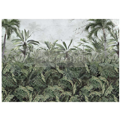 Somewhere Tropical A1 decoupage fibre decor paper Redesign with Prima