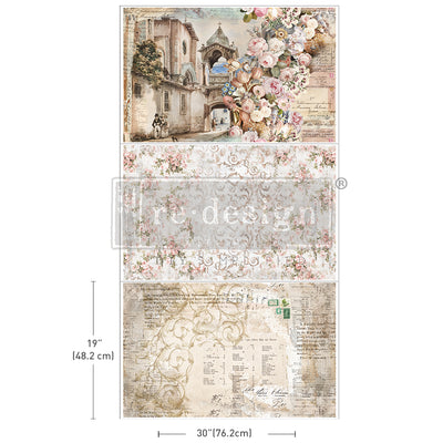 Old World Charm triple pack decoupage tissue decor paper Redesign with Prima