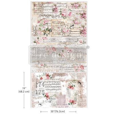 Shabby Chic triple pack decoupage tissue decor paper Redesign with Prima