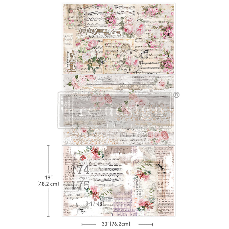 Shabby Chic triple pack decoupage tissue decor paper Redesign with Prima