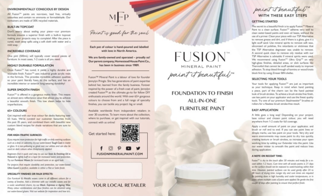 COLOUR CHART BROCHURE | Fusion Mineral Paint UPDATED Edition