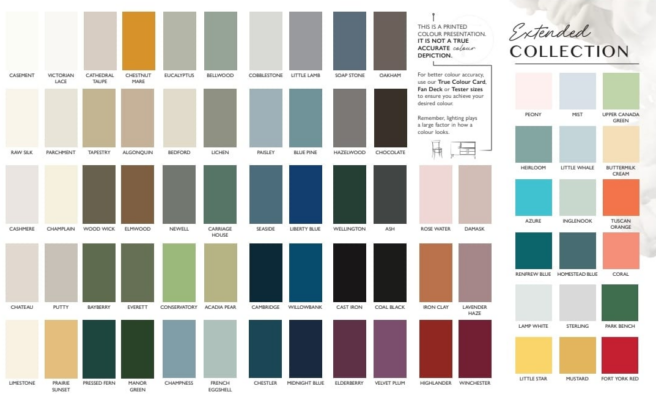 COLOUR CHART BROCHURE | Fusion Mineral Paint UPDATED Edition