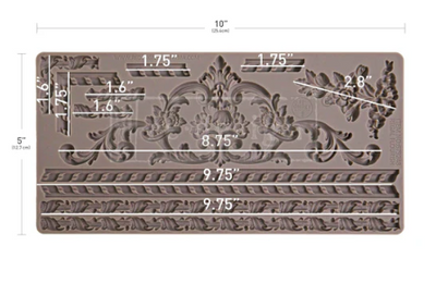 REGAL FLOURISH | Decor Mould | Redesign with Prima | 5" X 10"