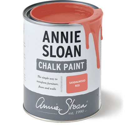 Sandalwood Red is a vibrant coral-red inspired by antique