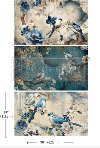 SAPPHIRE WINGS Decoupage Tissue Paper
Redesign with Prima