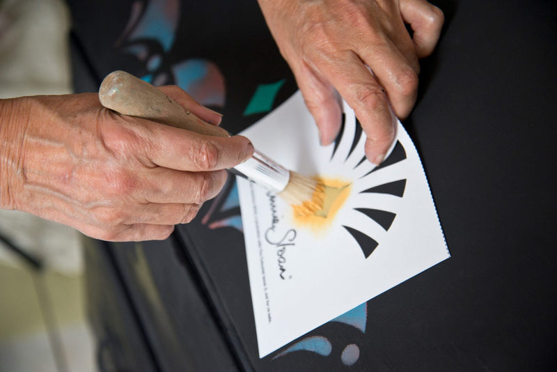 Stencil Brush
Crafted in Italy and featuring a wooden handle, Annie Sloan’s pure bristle Stencil Brush is perfect for stippling and pairs beautifully with the Annie Sloan Stencil Collection.

Please note: Stencil Brushes are currently unavailable in Southern Africa.
