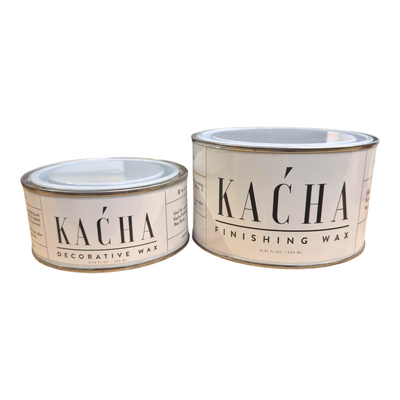 WAX

Kacha&nbsp; Wax delivers a buttery-smooth application that glides effortlessly across painted surfaces. Designed as the perfect finishing layer for Kacha Chalk Paint, this water-based wax seals and protects your furniture projects with a professional-quality topcoat.

Apply with a wax brush for optimal coverage and a flawless result. Whether you're achieving contemporary sleek finishes or exploring decorative blending techniques, this versatile wax ensures lasting durability and a refined appearance.&n