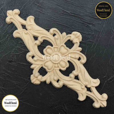Woodubend pack of 2 applique medium floral centrepieces 2109