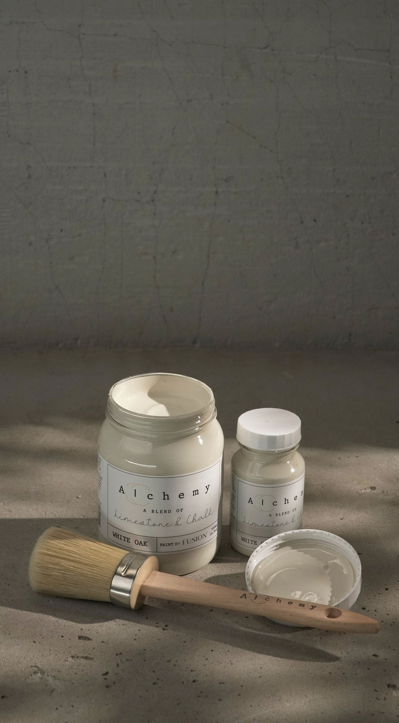 White Oak is a vintage off-white with balanced yellow and grey undertones, creating a weathered, timeless appearance. This versatile hue exudes quiet sophistication and natural elegance.