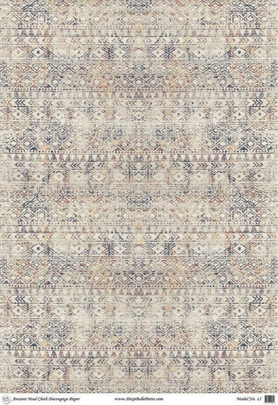 'Ancient Mud Cloth' | Decoupage Rice Paper A1 | 59.4 x 84.1 cm x 1 Sheet - Vintage Attic Sevenoaks