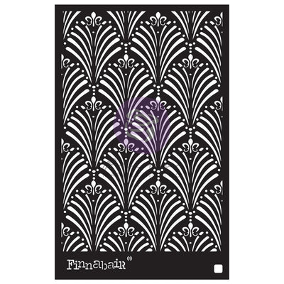 Art Deco Wall | Finnabair | Stencils | sheet size 6″X 9″ - Vintage Attic Sevenoaks