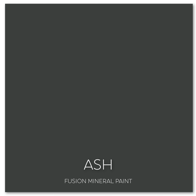 Ash | Darkest Grey | Fusion Mineral Paint | 37ml & 500ml - Vintage Attic Sevenoaks