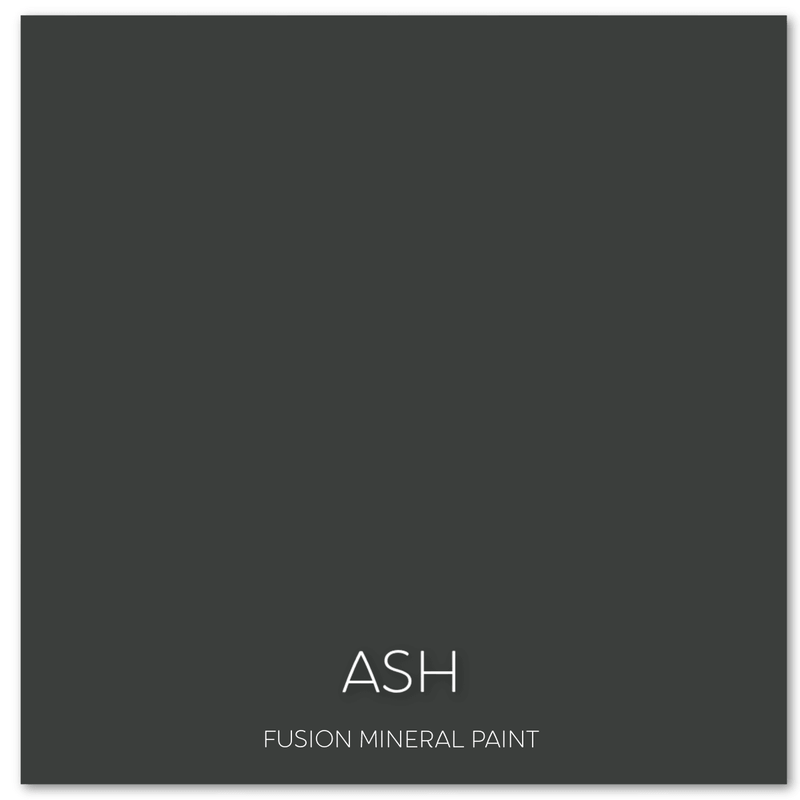Ash | Darkest Grey | Fusion Mineral Paint | 37ml & 500ml - Vintage Attic Sevenoaks
