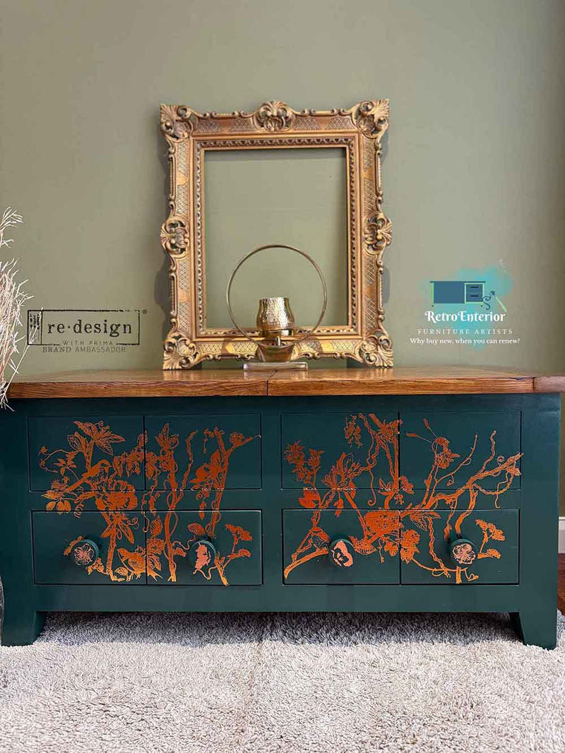 BIRD WATCHING | Kacha Copper Foil | Decor Transfers | Redeisgn with Prima | 18" X 24"
