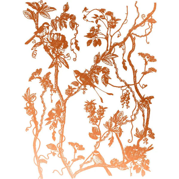 BIRD WATCHING | Kacha Copper Foil | Decor Transfers | Redeisgn with Prima | 18" X 24"