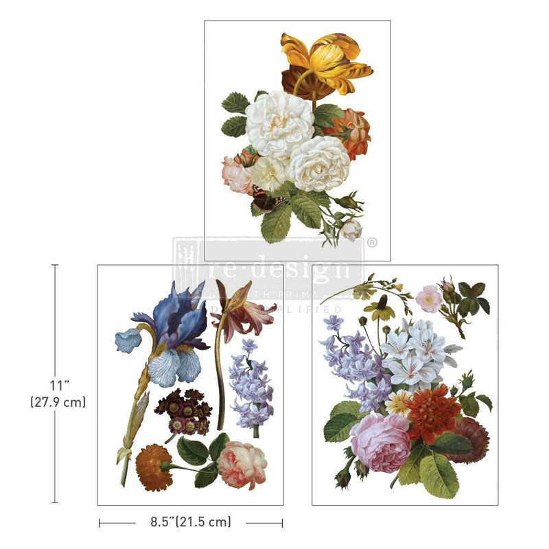 Blossomed Beauties | Midi Transfer | 8.5" X 11" 3 SHEETS - Vintage Attic Sevenoaks