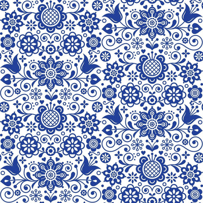 'Blue Glass Ornate' | Decoupage Rice Paper | 30 x 32 cm x 3 sheets - Vintage Attic Sevenoaks
