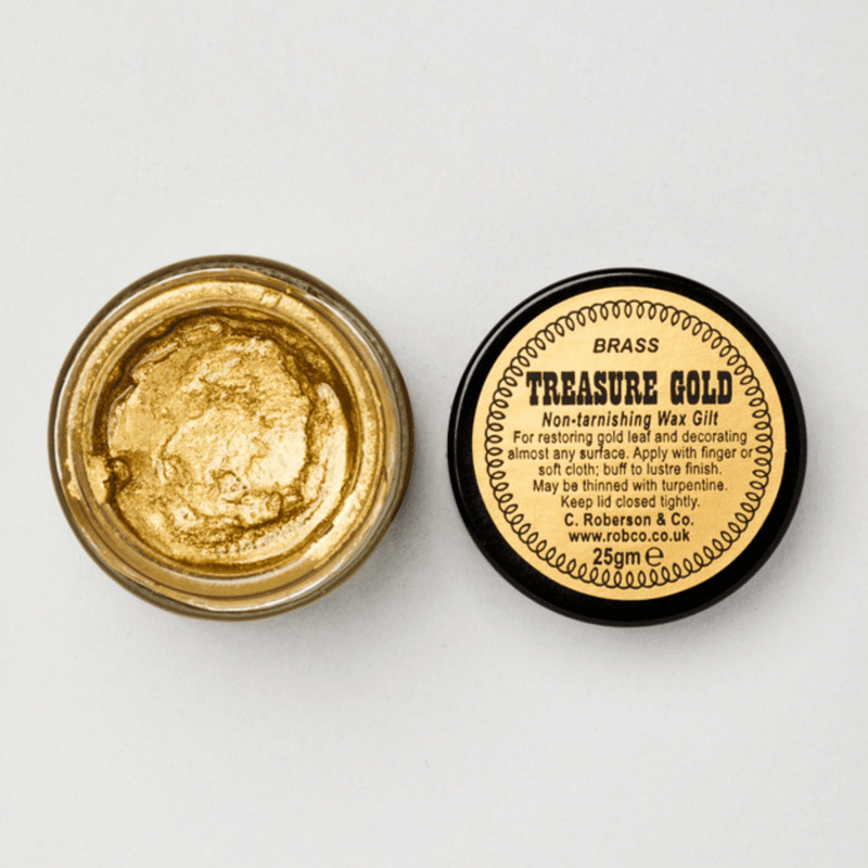 Brass | Rub on Gilding Wax | Treasures Gold | 25g pot - Vintage Attic Sevenoaks