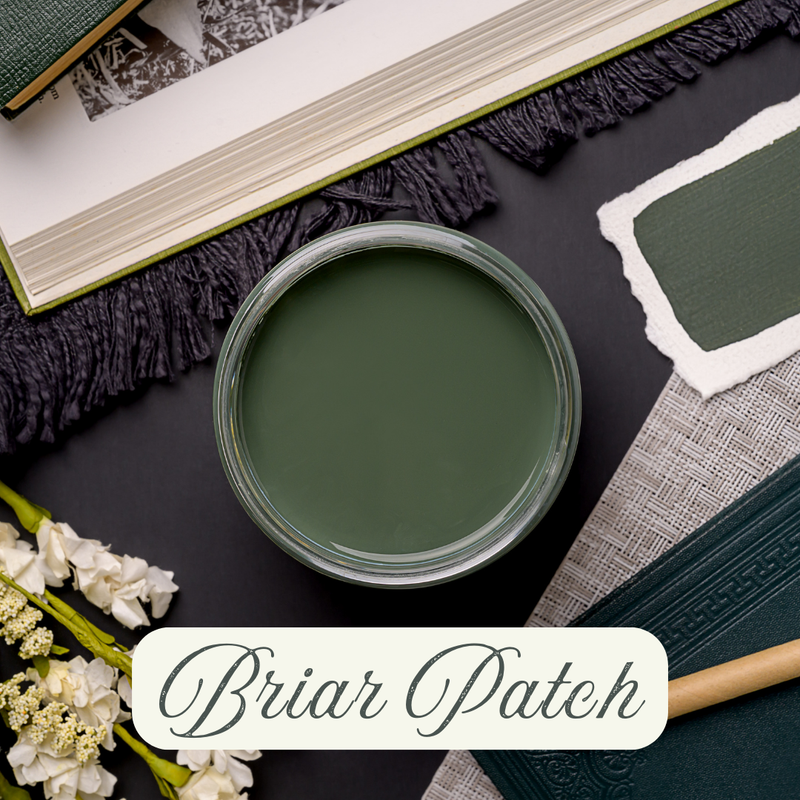 Chalk Mineral Paint - BRIAR PATCH&nbsp;

Introducing BRIAR PATCH , Part of our Southern Routes Collection- Establishes 2025!

Briar Patch is a deep, moody blend of charcoal and rich green, creating a sophisticated yet earthy tone.