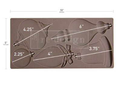 BRIGHT BAUBLES | Decor Mould | Redesign with Prima | 5" X 10"