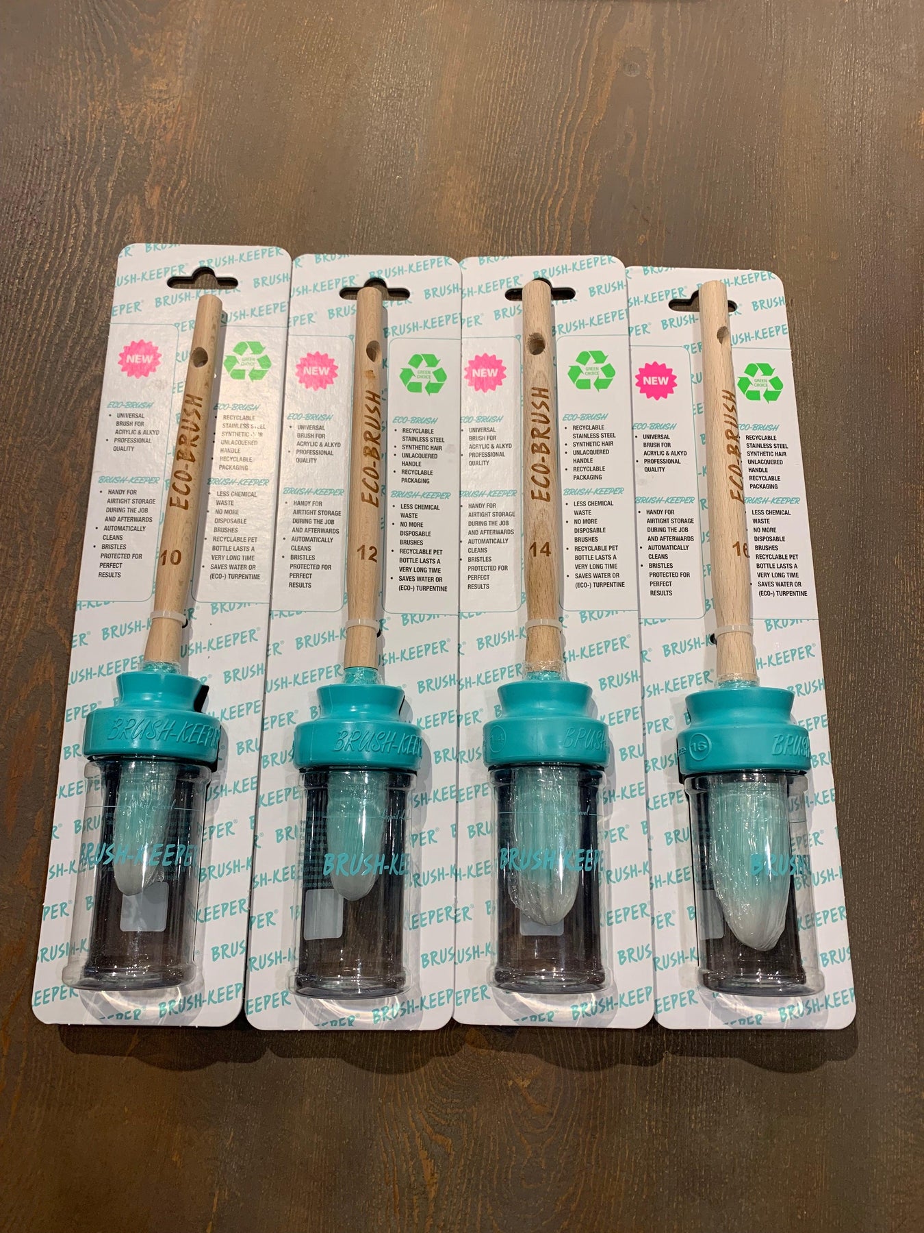 Brushkeeper Pro Eco Synthetic Paint Brush and Paint Jar