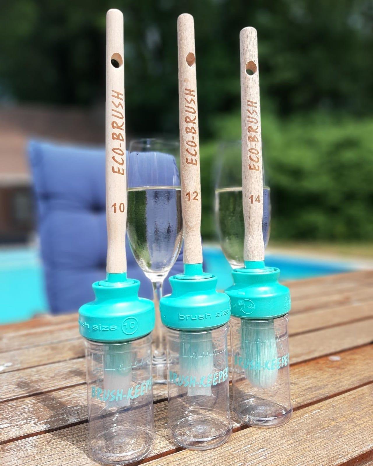 Brushkeeper Pro Eco Synthetic Paint Brush and Paint Jar