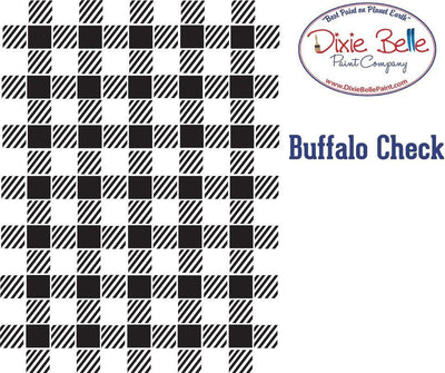 'Buffalo Check' | Furniture & Wall Stencils | 14" x 18" - Vintage Attic Sevenoaks