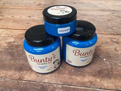 BUNTY'S PAINTS | KINGFISHER | MINERAL PAINT - Vintage Attic Sevenoaks