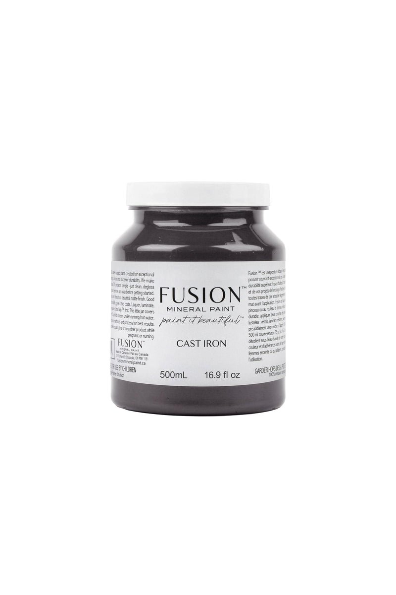 Cast Iron | Near Black | Fusion Mineral Paint | 37ml & 500ml - Vintage Attic Sevenoaks