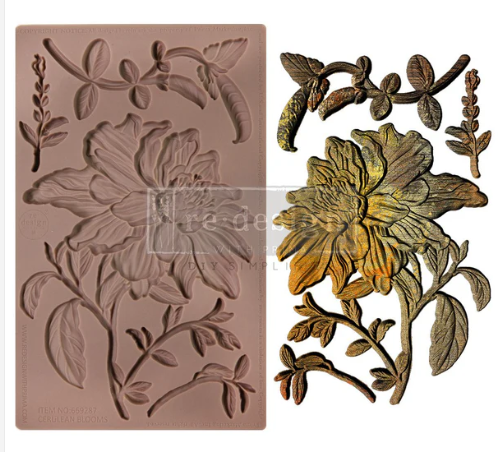 CERULEAN BLOOMS | Moulds | Redesign With Prima | 5" X 8"