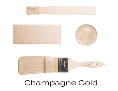 Champagne Gold | Metallic Paint | 37ml, 250ml | Fusion™ Mineral Paint - Vintage Attic Sevenoaks