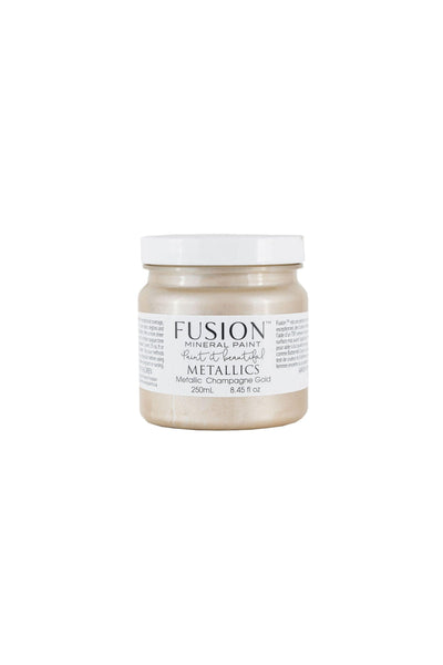 Champagne Gold | Metallic Paint | 37ml, 250ml | Fusion™ Mineral Paint - Vintage Attic Sevenoaks