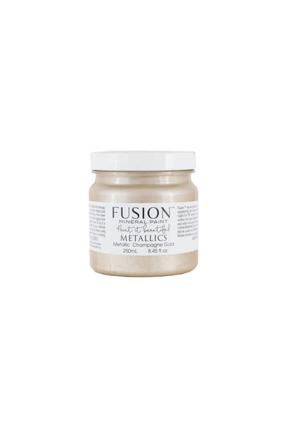 Champagne Gold | Metallic Paint | 37ml, 250ml | Fusion™ Mineral Paint - Vintage Attic Sevenoaks