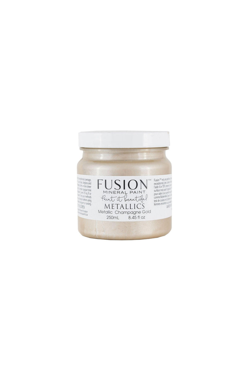 Champagne Gold | Metallic Paint | 37ml, 250ml | Fusion™ Mineral Paint - Vintage Attic Sevenoaks