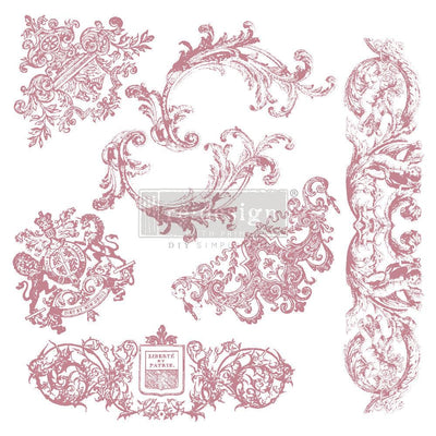 'Chateau De Maisons' Clear Decor Stamp | Redesign With Prima | 12" X 12" - Vintage Attic Sevenoaks