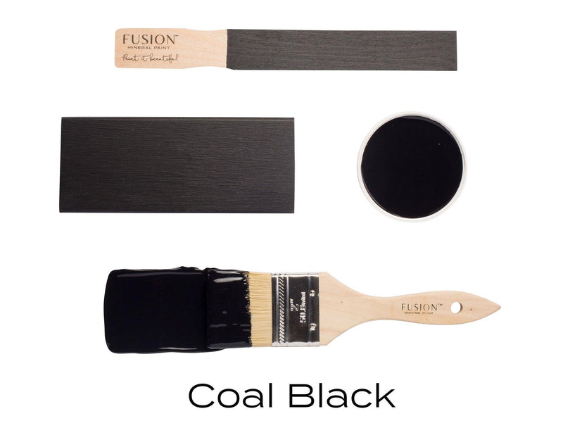 Coal Black | Intense Jet Black | 37ml & 500ml - Vintage Attic Sevenoaks